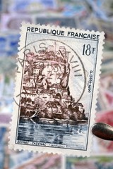 timbres - Beynac-Cazenac - Dordogne - 18 francs - philatélie France
