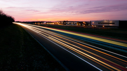 Fototapeta premium highway at dusk