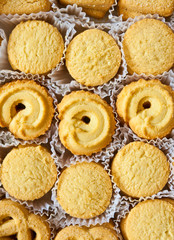 various style of cookies in set