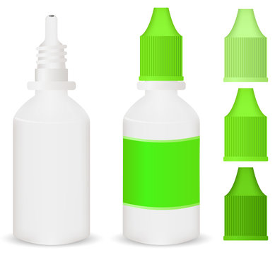 Green Medicine Dropper Bottle