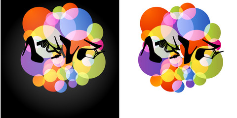 Fashion shoes background