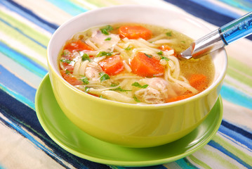 chicken soup with noodle