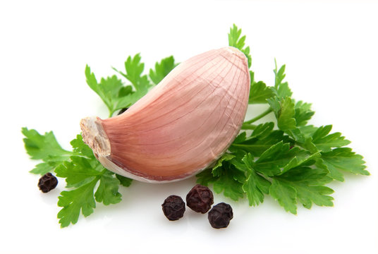 garlic with parsley