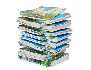 Pyramid from color magazines