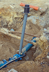 remplacement réseau d'eau potable: conduites sous terre