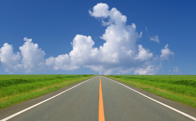 straight road