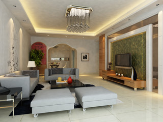 rendering living room