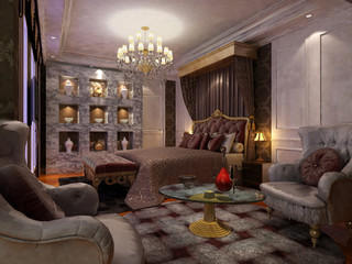 rendering of home interior focused on bed room