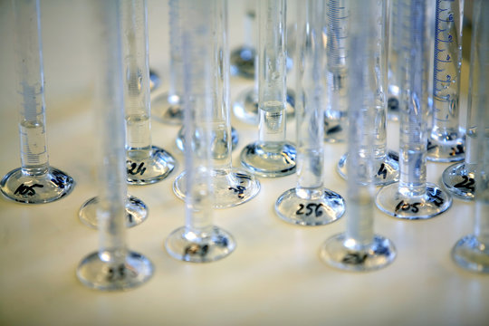 Test-tubes in a lab