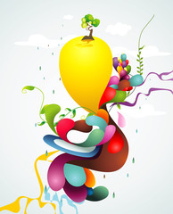 abstract illustration vector