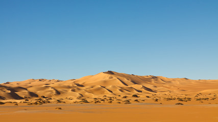 Fototapeta na wymiar Endless Awbari Sand Sea - Sahara Desert, Libya