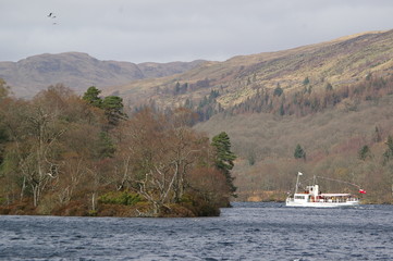 Steamboat Sir Walter Scott on Loch Katrine, Scotland