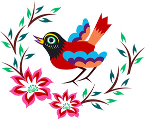artistic bird cartoon graphic