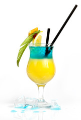 Layered alcohol drink