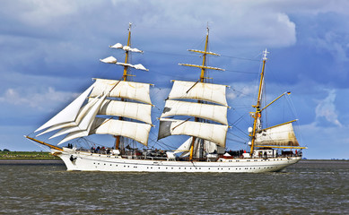 Windjammer auf der Weser