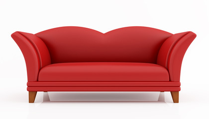 red fashion couch