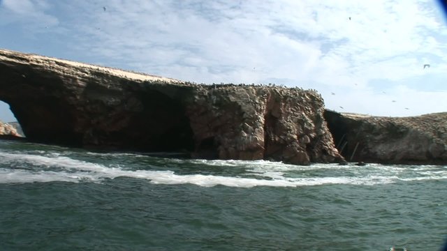 Bootsfahrt an K&uuml;ste (Islas Ballestas, Peru)