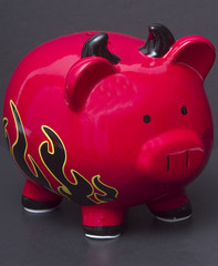 Red Devil Piggy Bank