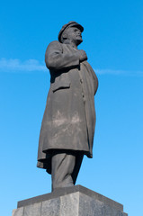 Statue of Vladimir Lenin in Krasnoyarsk, Siberia, Russia