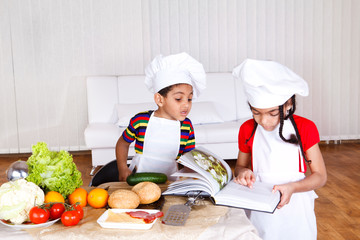 Two little cooks