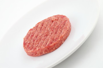 steak haché dans un plat