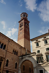 Fototapeta premium Piazza delle Erbe in Verona, Italy