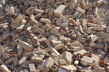 the pile of bricks thant wonce was a building