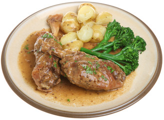 Pork Shanks with Vegetables & Gravy