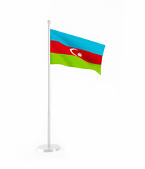 3D flag of Azerbaijan