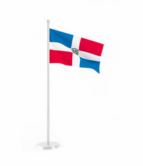 3D flag of the Dominican Republic