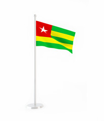 3D flag of Togo
