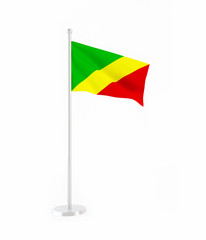 3D flag of Congo