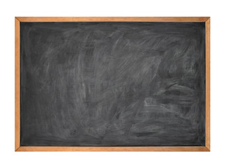 Fototapeta Blank Black School Chalk Board on White obraz