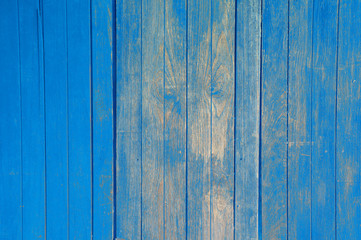 Fototapeta na wymiar old blue wooden background