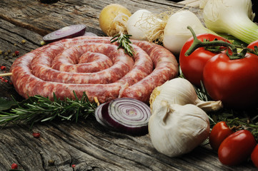 salsiccia cruda