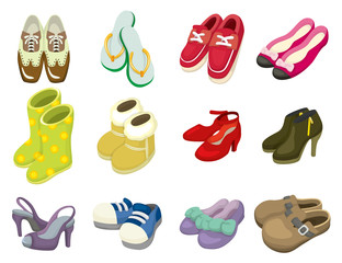 cartoon shoes icon