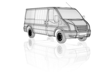 Fototapeta premium Transporter II (wireframe)