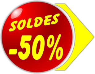 BOUTON SOLDES -50%