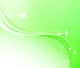 green background