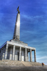 memorial monument for fallen soldiers of world war 2