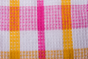Square pattern fabric background
