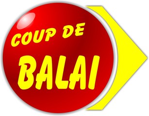 bouton coup de balai