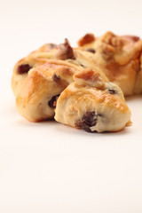 sweet raisin croissant pastry