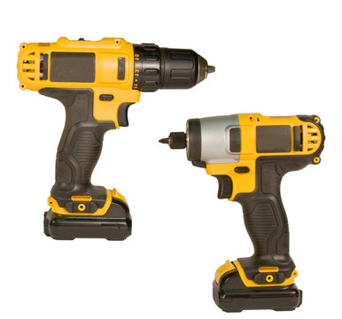 rechargeable driver and drill isolated