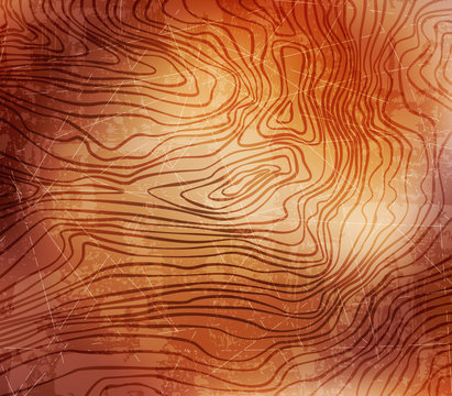 Grungy background with wood pattern. eps10 vector © archibald