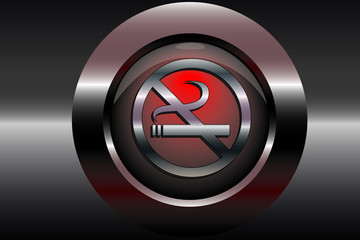 Obraz premium Blackredbutton Rauchverbot