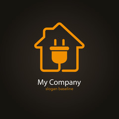 logo entreprise, prise &eacute;lectrique