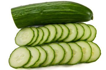 Cucumber sliced lines