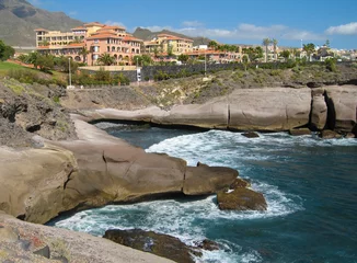 Foto op Plexiglas Atlantic coast at Adeje in Tenerife, Canary Islands, Spain © jorisvo