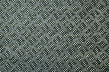 Old metal diamond plate